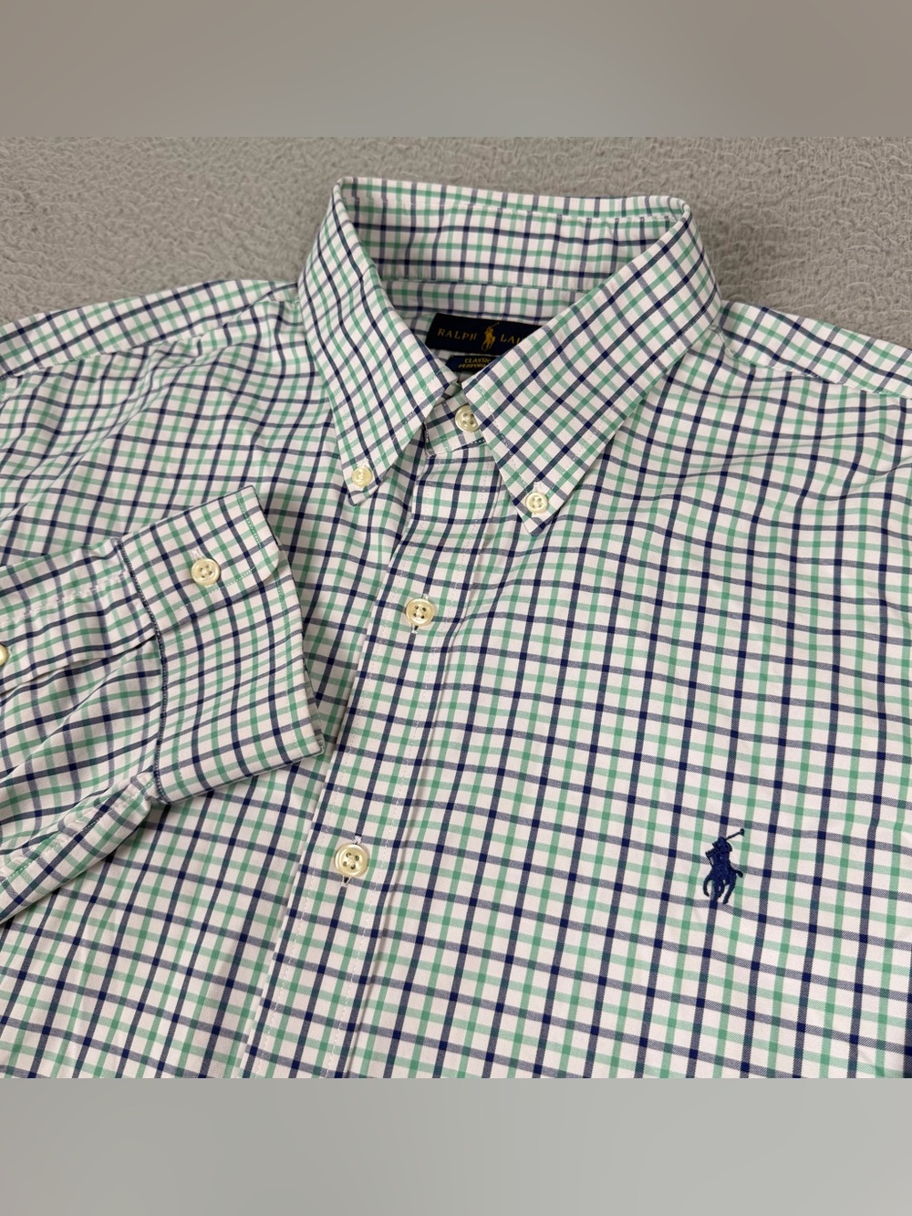 Polo Ralph Lauren Performance Shirt Mens XL Multicolor Plaid Classic Fit Button